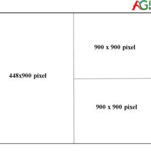 Kích thước ảnh quảng cáo 1 hình đứng và 2 hình nhỏ